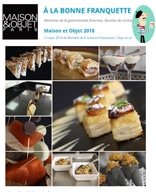 BLOG À LA BONNE FRANQUETTE CON MICHELLE En la presentación de la Feria MAISON OBJET El cockail lo sirvió Medems Catering, «aquellos bocados eran deliciosos,…»